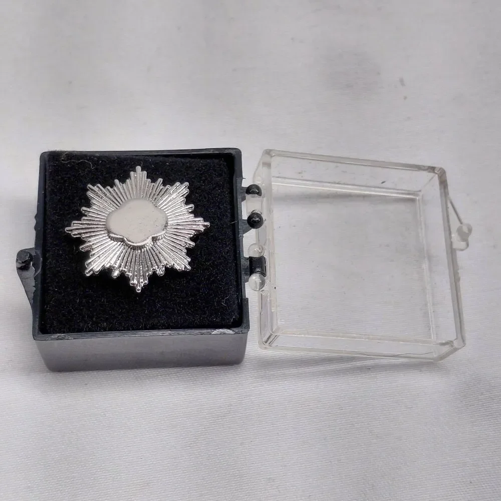 Vintage 1980s Girl Scout Cadette Silver Award Pin In Original Label Display Box